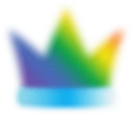 Aura Style Rainbow Crown